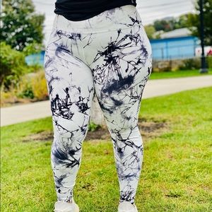 High Rise Waist Tie Dye Plus Size Leggings